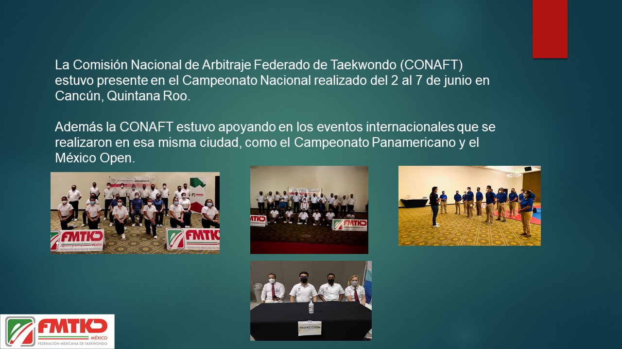 conaft nacional y eventos internacionales